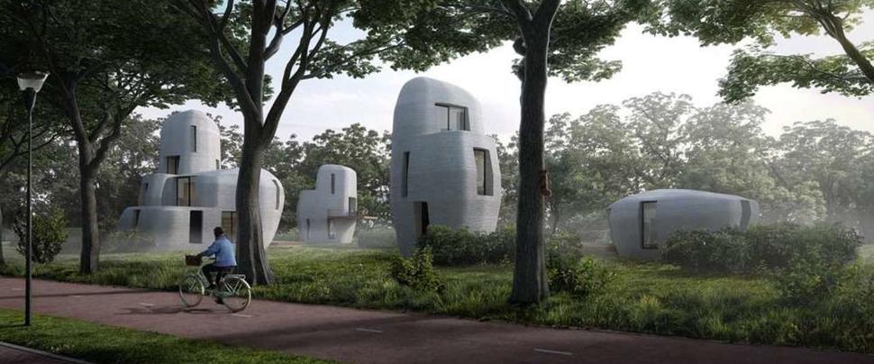 3D geprinte betonnen huizen in Eindhoven volgend jaar bewoonbaar