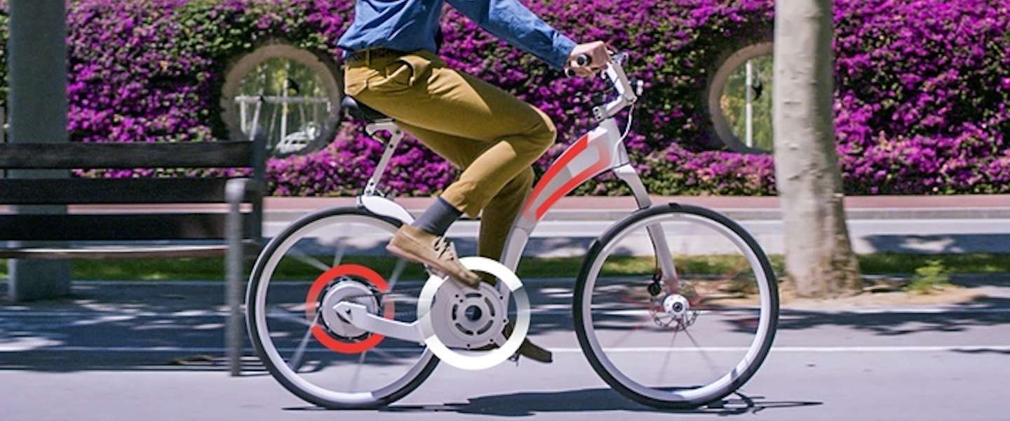 Deze elektrische fiets kun je binnen een seconde opvouwen