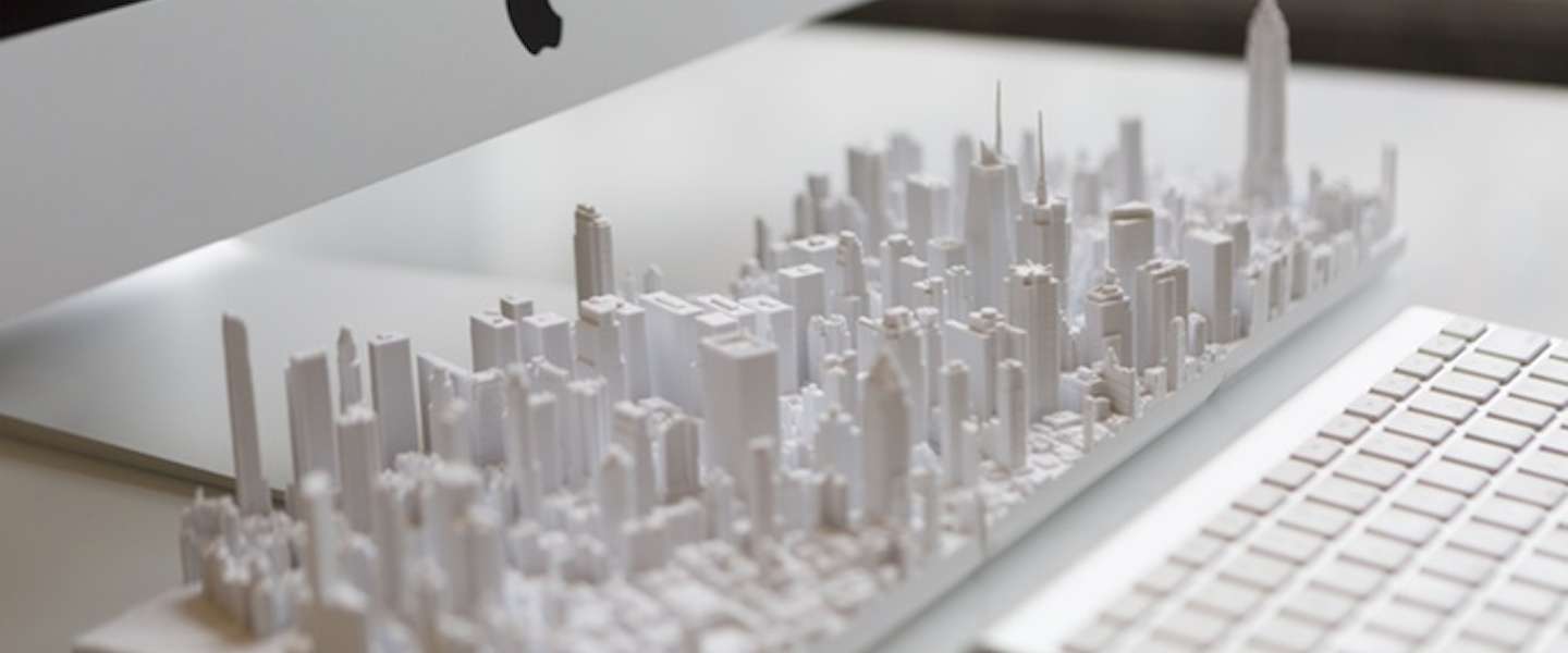 Gaaf: grote steden in 3D-geprinte modellen