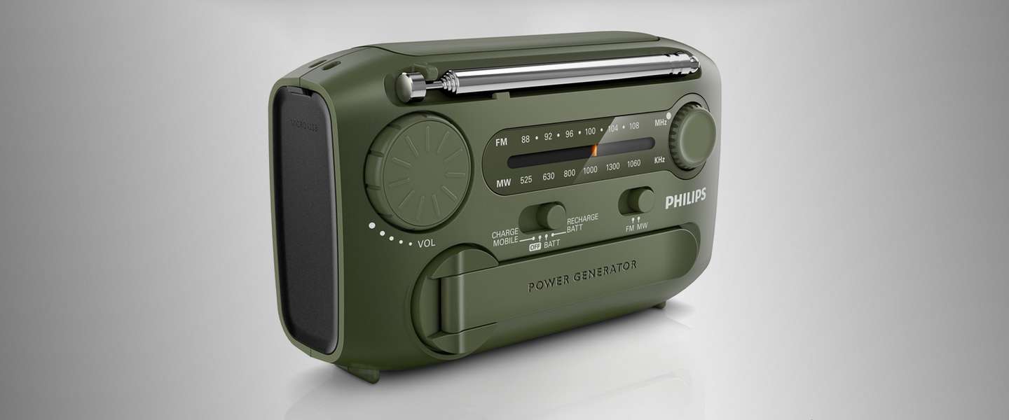 Voor als alles mis gaat: de Philips Portable Survival Radio