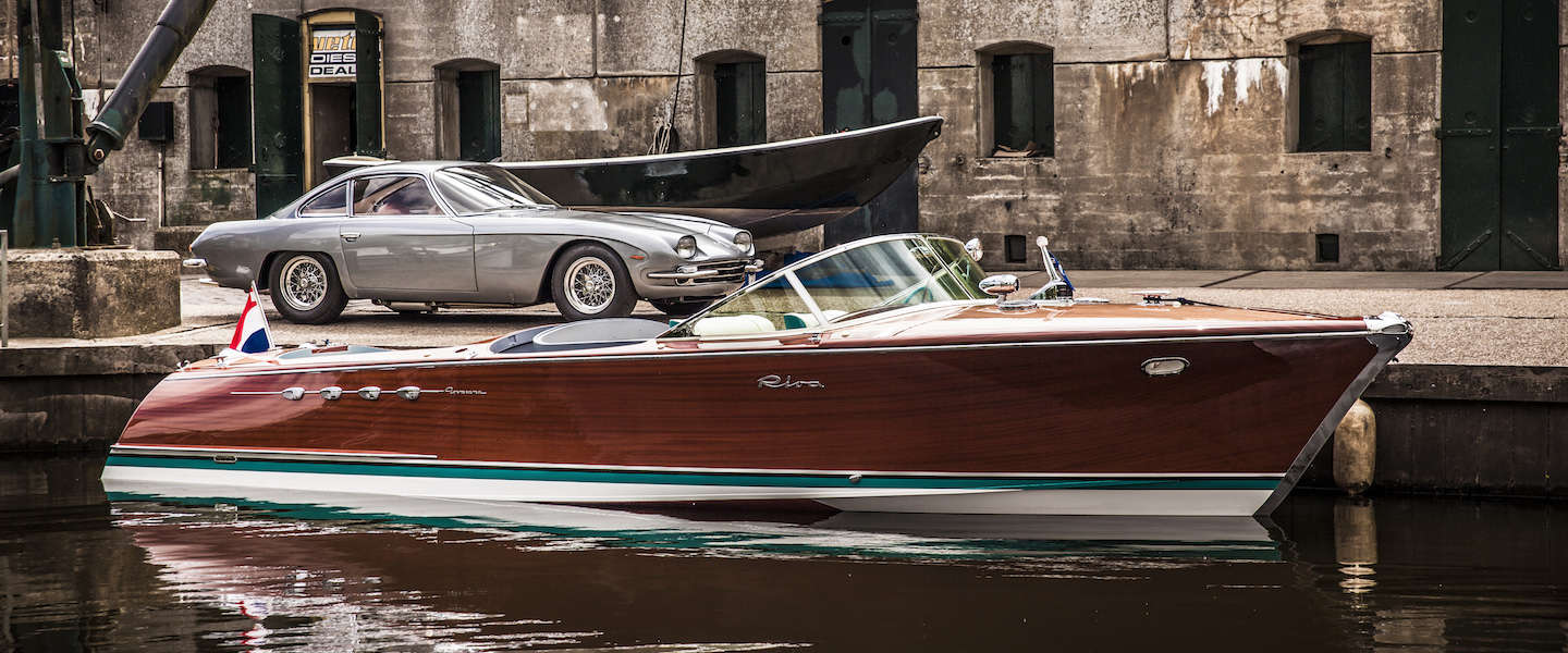 Collectors item: Riva Aquarama Lamborghini sportboot te koop