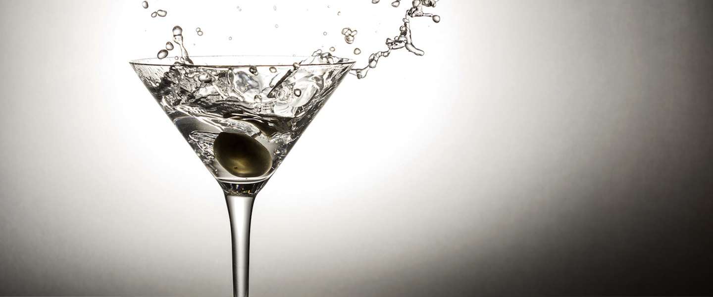 Glas van roestvrij staal houdt je Martini ten alle tijden koud!