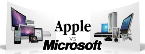 Apple VS Microsoft: Kerst Infographic