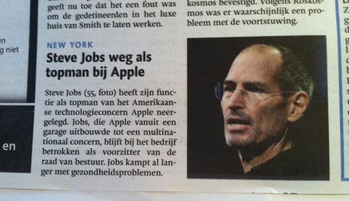 Brief van Steve Jobs 