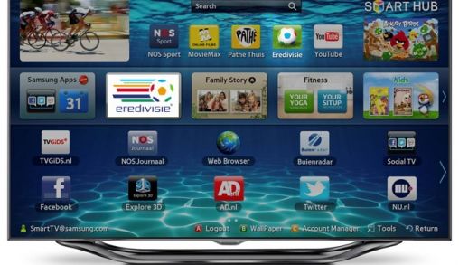 Eredivisie Live app op Samsung Smart TV 