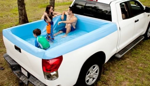 Met de Amerikaanse Pick-up Pools tover je elke truck om tot een zwembad!