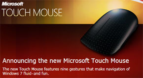 Microsoft introduceert Touch Mouse tijdens CES Las Vegas