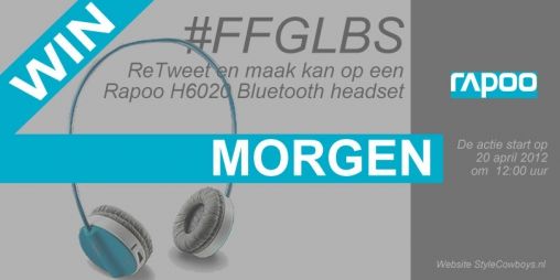 Morgen een #FFGLBS met Stijlvolle Rapoo H6020 Bluetooth headset