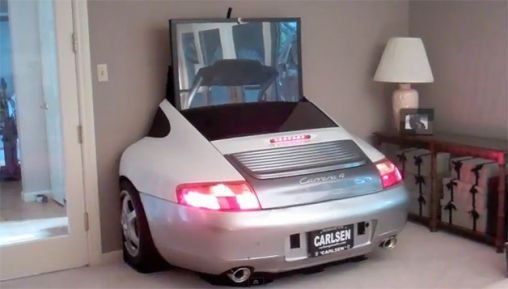 TV-meubel voor autogeeks en vooral Porsche liefhebbers