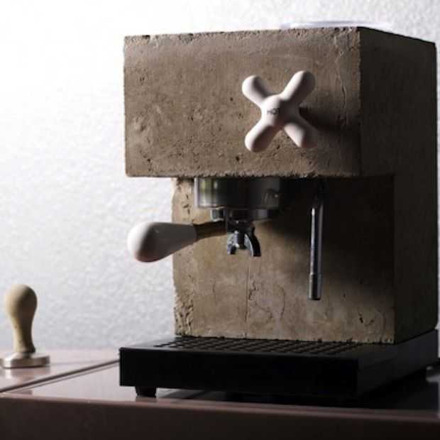 Deze espresso machine is gemaakt van beton!