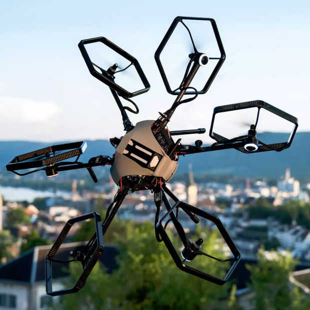 Voliro Hexacopter Drone maakt het niet uit wat boven of onder is
