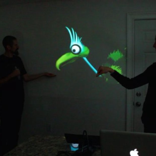 Interactive Puppet Prototype with Xbox Kinect