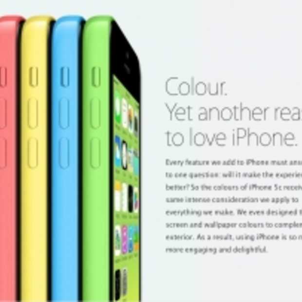 iPhone 5C in verschillende kleuren