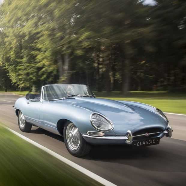 Jaguar's E-type Zero is retro-cool, maar wel op elektriciteit
