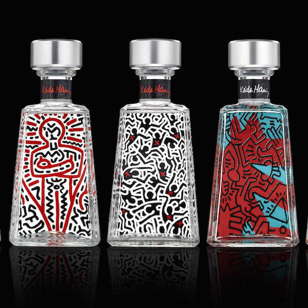Tequila drinken in stijl uit design-flessen van Keith Haring