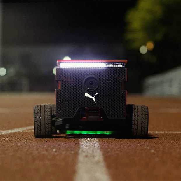 Deze robot van Puma gaat even snel als Usain Bolt