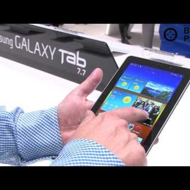 Samsung Galaxy Tab 7.7: verwijderd van stand