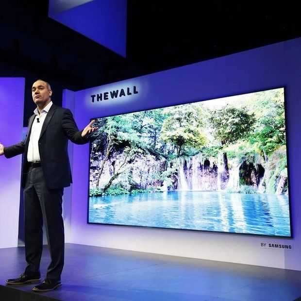 CES 2018: Samsung's The Wall is 146 inch aan MicroLED tv