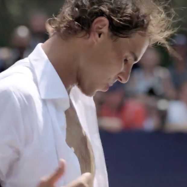 Nadal speelt potje strip-tennis in New York