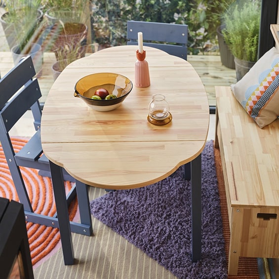 OMMJÄNGE uitklapbare tafel