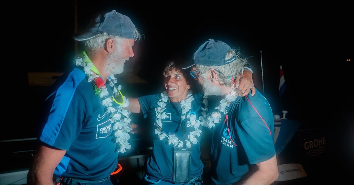 Team GROHE Ocean blij aan land