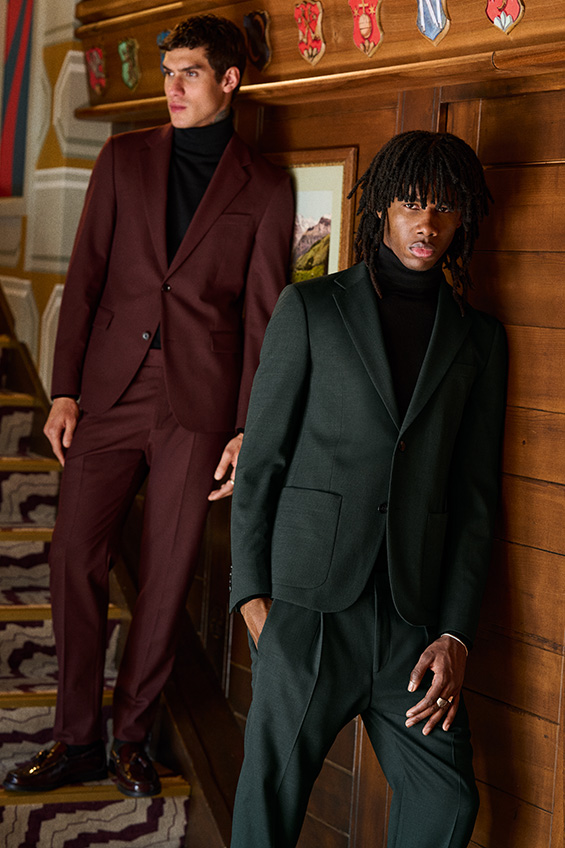 Strellson modellen met oversized pakken uit thema Stadraffinement