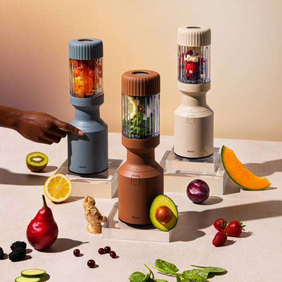 De Beast Blender in drie verschillende kleuren