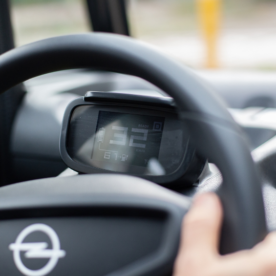 Dashboard in de Opel Rocks