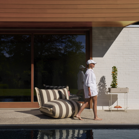 Fatboy outdoorcollectie gestreepte zitzak