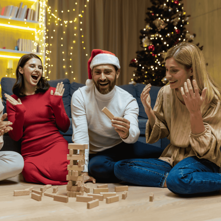 Spelletjes spelen tijdens de kerst
