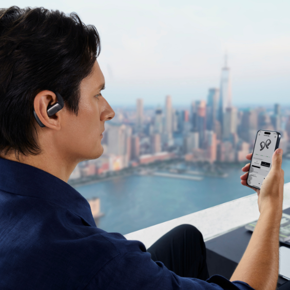 Shokz oortjes instellen via telefoon