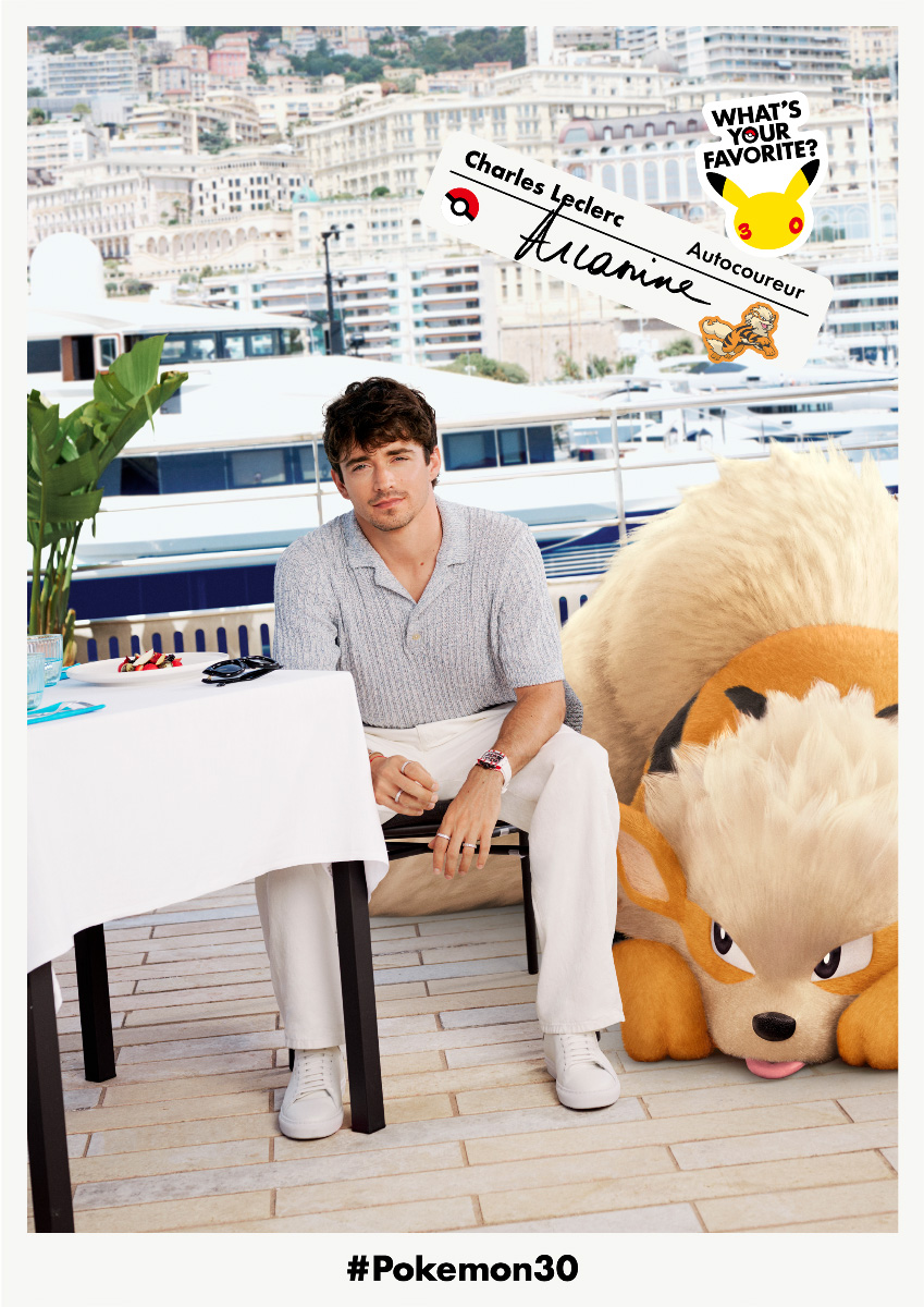 Charles Leclerc met Arcenine