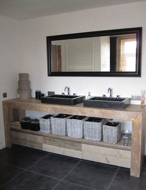 Steigerhout-badkamer