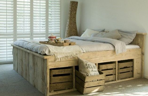 steigerhout-bed